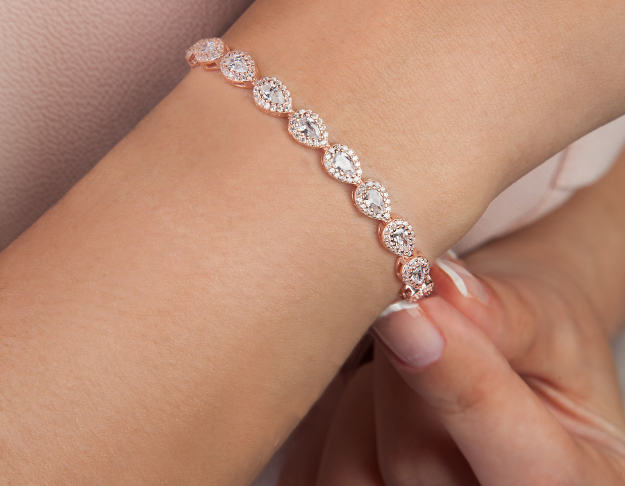 women's lab grown diamond bracelet​