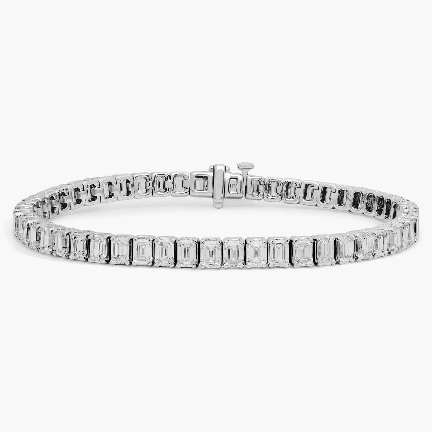 Emerald Cut Diamond Tennis Bracelet
