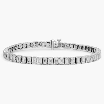 Emerald Cut Diamond Tennis Bracelet