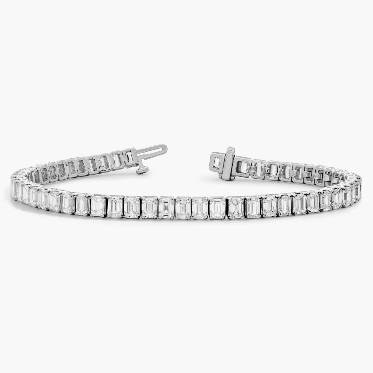 Emerald Cut Diamond Tennis Bracelet