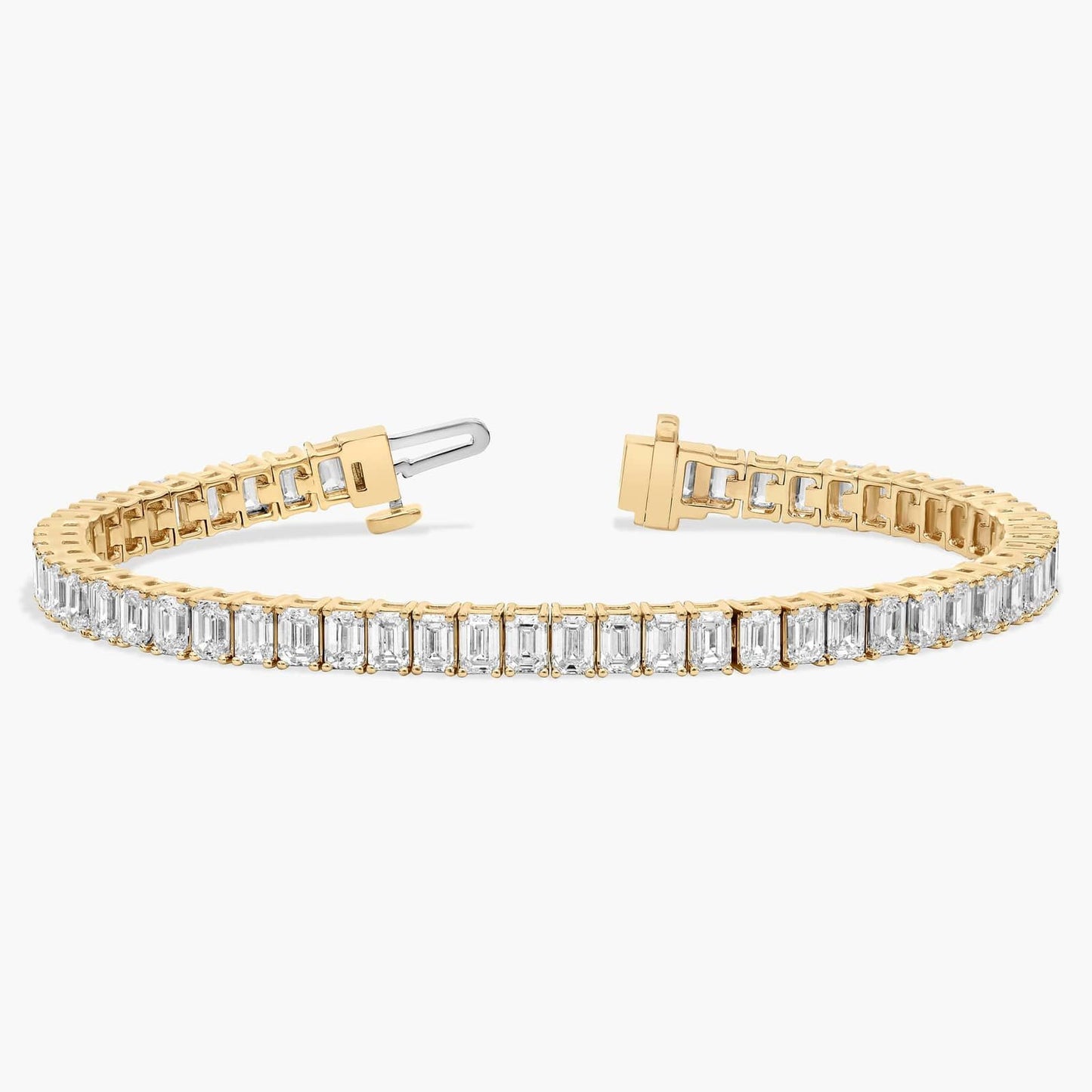 Emerald Cut Diamond Tennis Bracelet