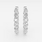 Vault Lab Inside Out Oval Diamond Hoop Earrings