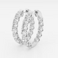 Vault Lab Inside Out Oval Diamond Hoop Earrings