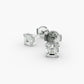 Asscher Cut Diamond Earrings