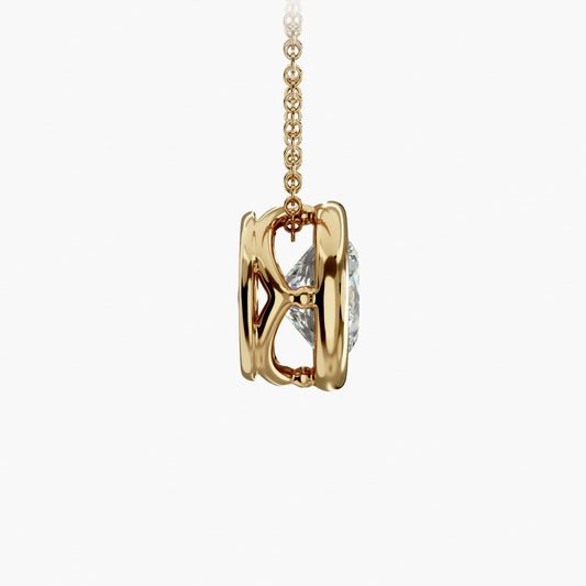 Bezel Diamond Pendant