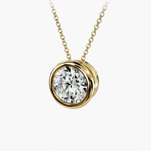 Bezel Diamond Pendant