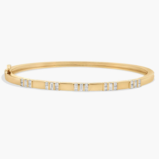 Diamond Bar Bangle Bracelet