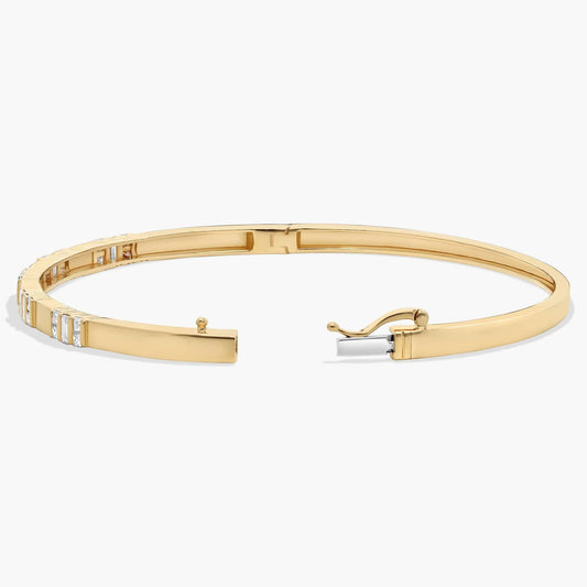Diamond Bar Bangle Bracelet