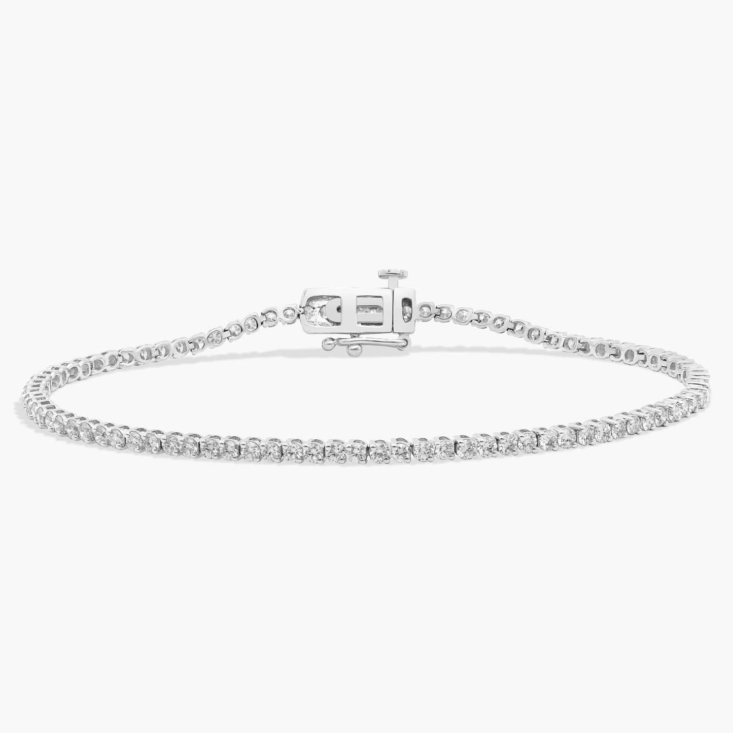 Two-Prong Diamond Tennis Bracelet
