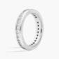 Channel Set Princess-Cut Lab-Grown Diamond Eternity Ring