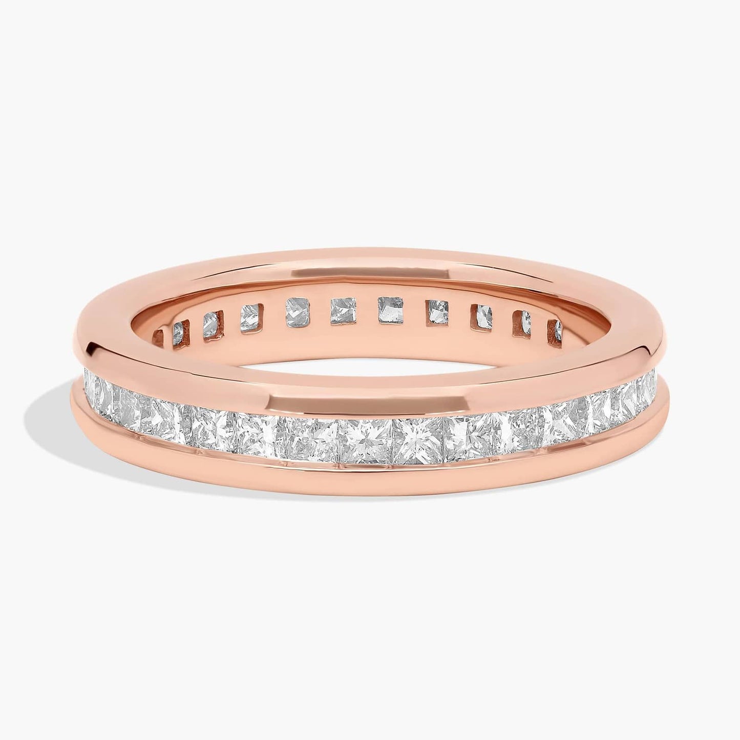 Channel Set Princess-Cut Lab-Grown Diamond Eternity Ring