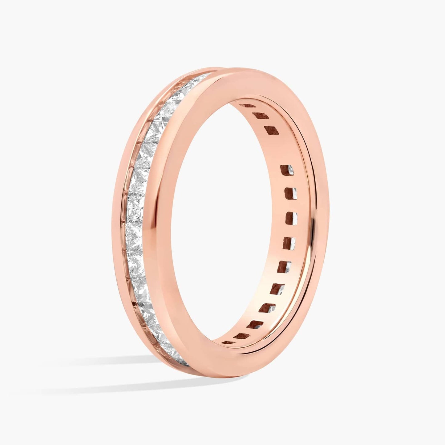 Channel Set Princess-Cut Lab-Grown Diamond Eternity Ring