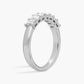 Seven Stone Emerald Cut Diamond Ring With Basket Setting