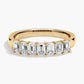 Seven Stone Lab Grown Diamond Ring in Yellow Gold