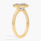 Lab Grown Emerald Cut Diamond Bezel Ring