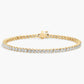 Yellow Gold Two-Prong Diamond Tennis Bracelet