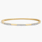 Graduated Cluster Diamond Bangle Bracelet