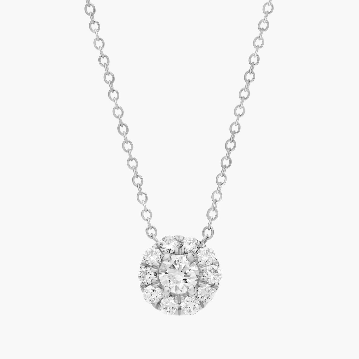 Halo Lab Grown Diamond Pendant