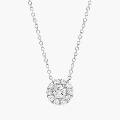 Halo Lab Grown Diamond Pendant