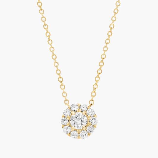 Halo Lab Grown Diamond Pendant