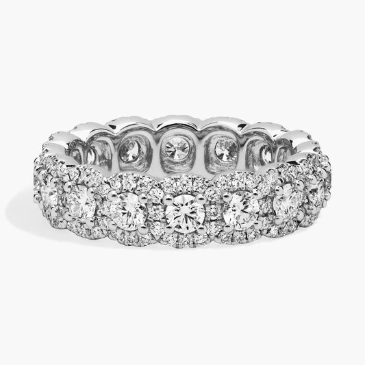 Halo Diamond Eternity Ring