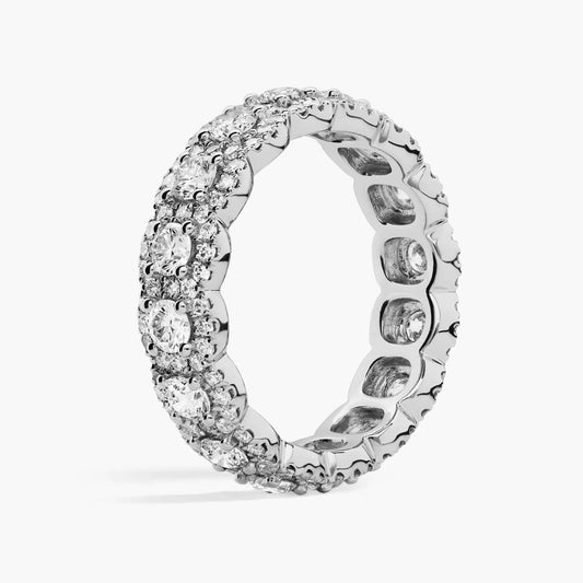 Halo Diamond Eternity Ring