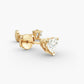 Heart Cut Diamond Stud Earrings