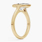 Lab Grown Marquise Diamond Bezel Ring