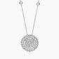 Round Diamond Cluster Round Necklace