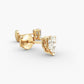 Pear Cut Diamond Stud Earrings