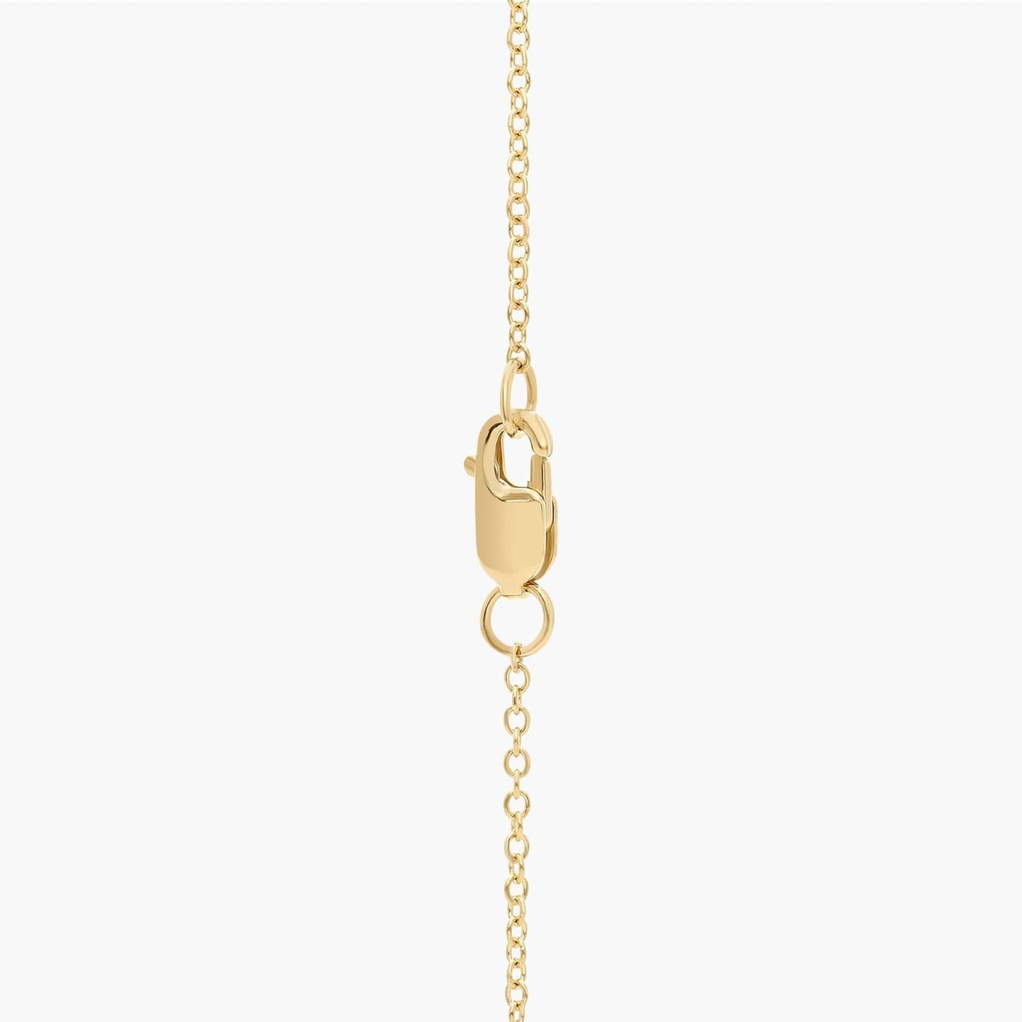 Lab Grown Pear Diamond Smile Bar Necklace