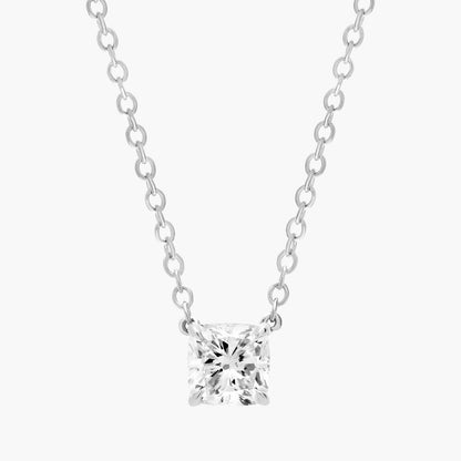 Lab Grown Diamond Cushion Cut Solitaire Pendant