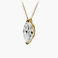 Marquise Cut Diamond Solitaire Pendant