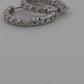 Diamond Huggie Hoop Earrings in White Gold
