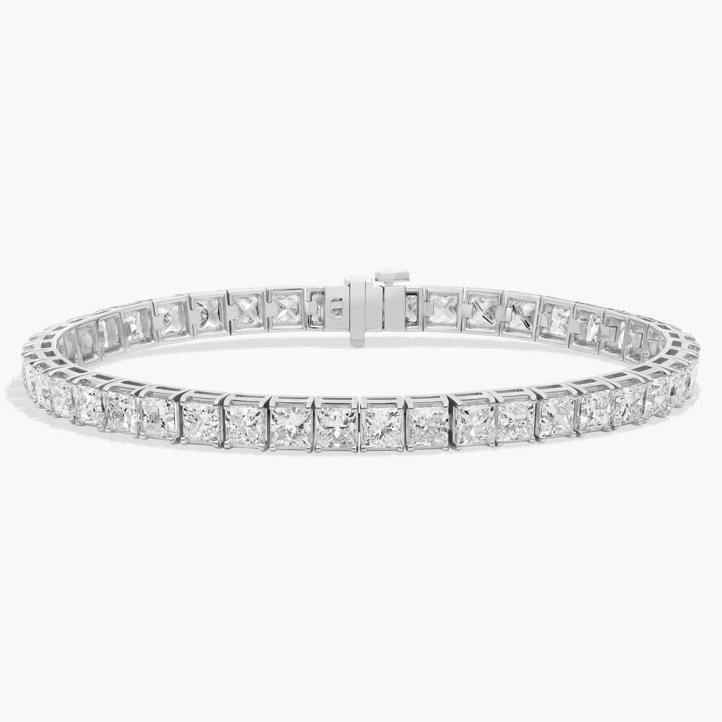 Princess Cut Lab Grown Diamond Tennis Bracelet