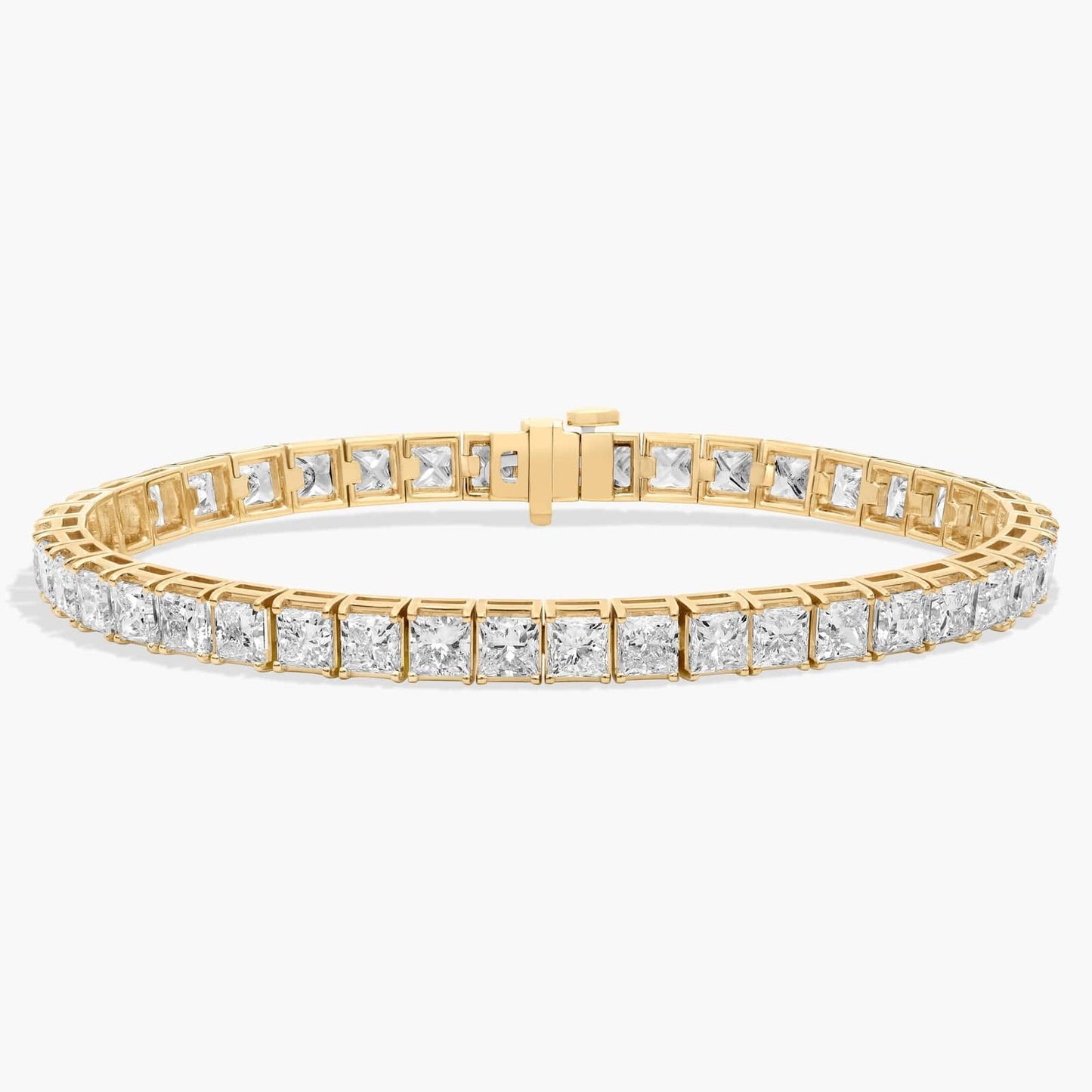 Princess Cut Lab Grown Diamond Tennis Bracelet