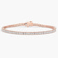 Princess Cut Lab Grown Diamond Tennis Bracelet