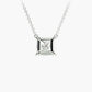 Princess Cut Lab-Grown Diamond Solitaire Pendant