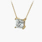 Princess Cut Lab-Grown Diamond Solitaire Pendant
