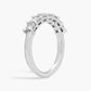 Seven Stone Radiant Diamond Ring in Platinum