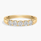 Five Stone Shared Prong Contour Lab-Grown Diamond Ring
