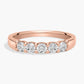 Five Stone Shared Prong Contour Lab-Grown Diamond Ring