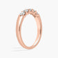Five Stone Shared Prong Contour Lab-Grown Diamond Ring