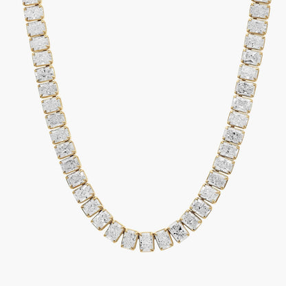 Lab Grown Radiant Diamond Eternity Necklace