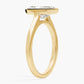 Lab Grown Radiant Diamond Bezel Ring