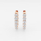 Vault Lab Inside Out Oval Diamond Hoop Earrings