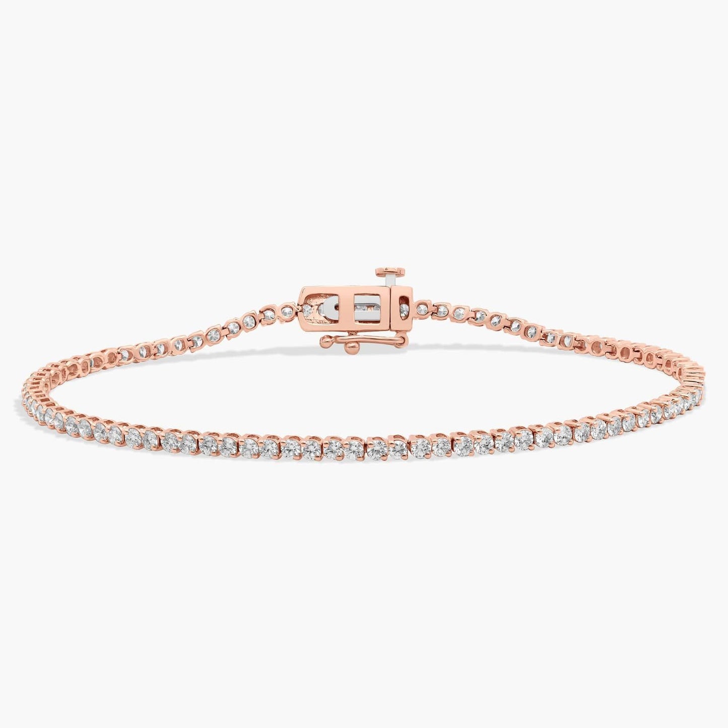  Rose Gold Diamond Tennis Bracelet