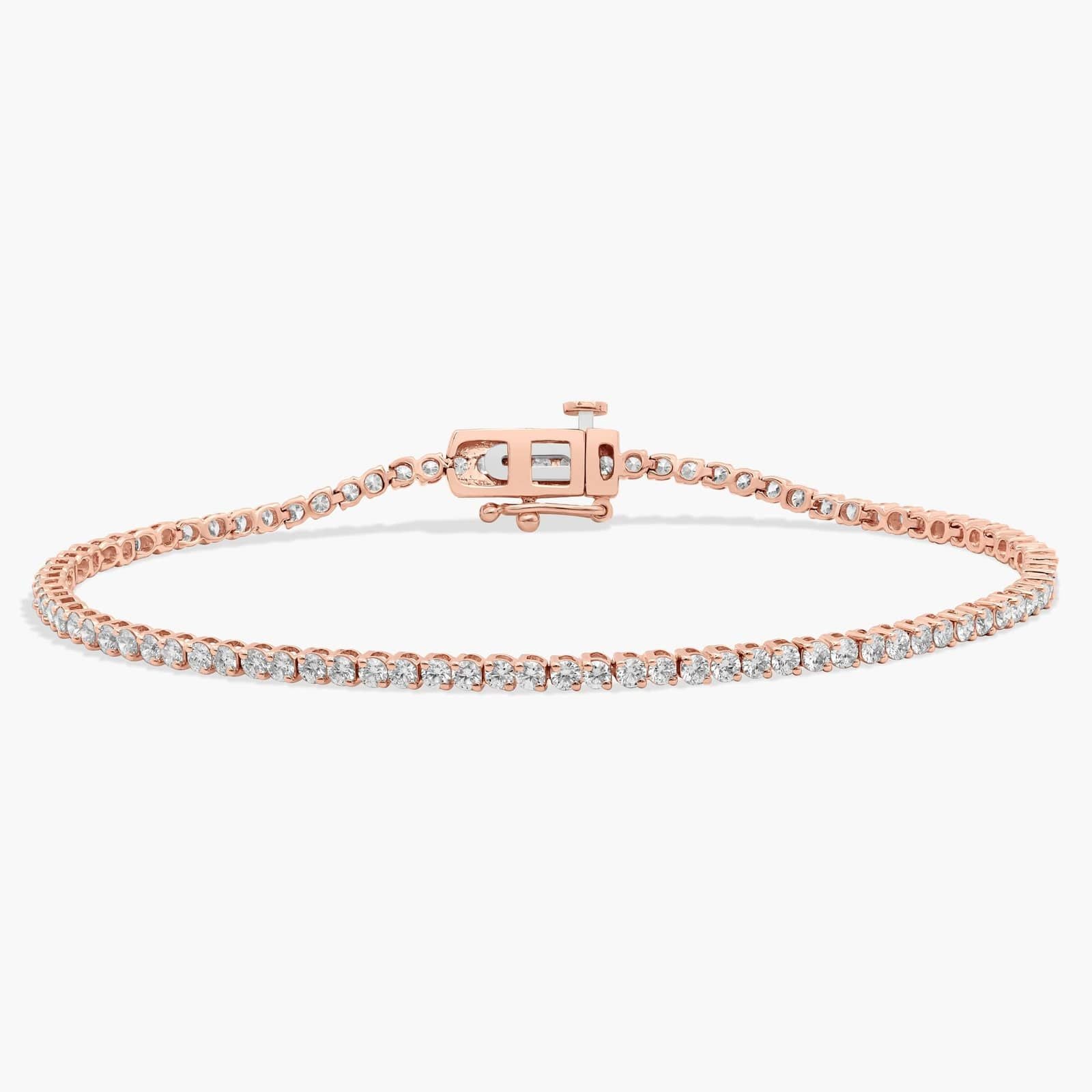 Rose Gold Diamond Tennis Bracelet
