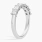 Seven Stone Asscher Lab Grown Diamond Ring in Platinum