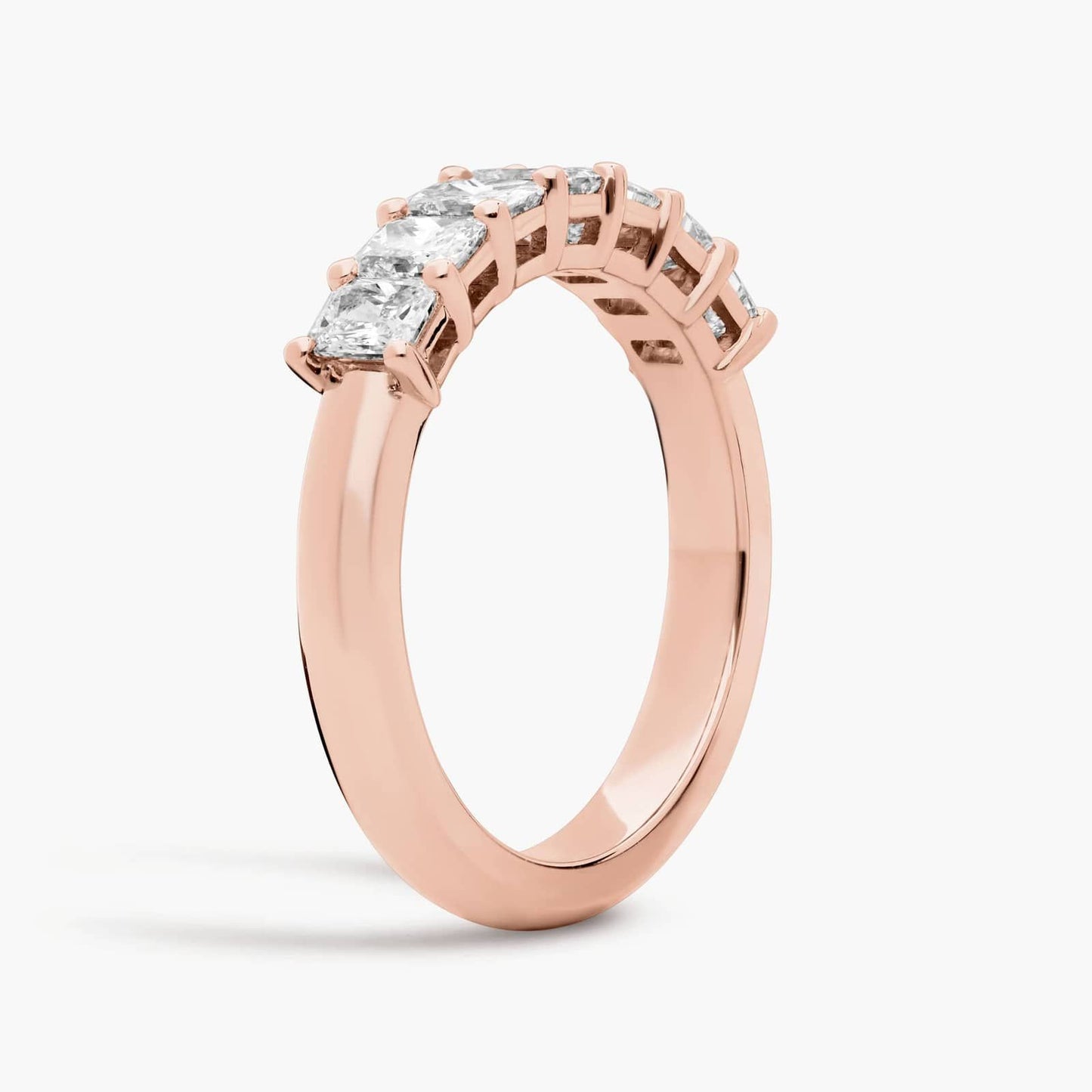 Seven Stone Radiant Lab Grown Diamond Ring